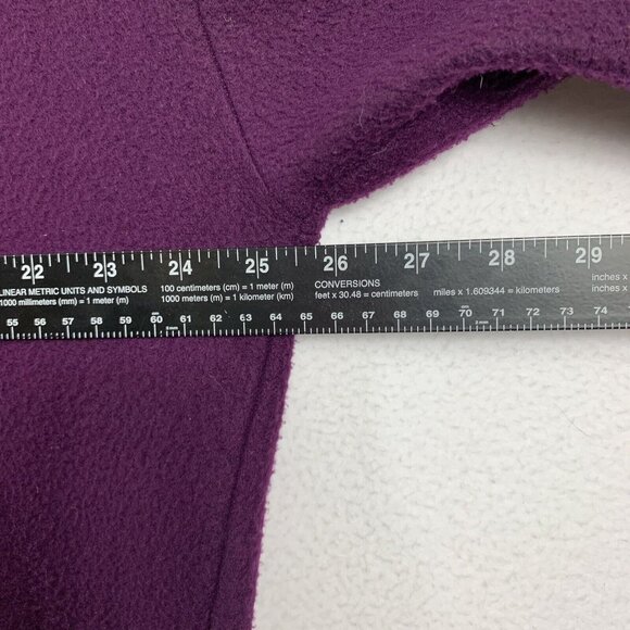 Cherokee Purple Cardigan Perforated Button Up Knit Sweater Size XL Soft Cozy Top - Picture 12 of 16